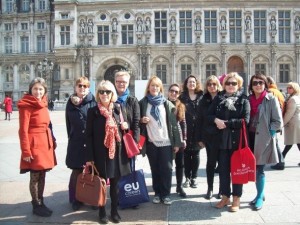 Pariisin Academia-vierailun osallistujajoukko