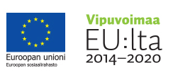 Euroopan sosiaalirahaston ja Vipuvoimaa EU:lta 2014-2020 logot