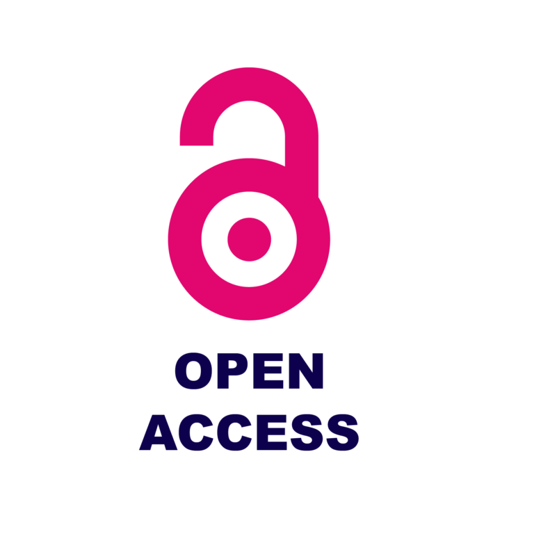 open access -symboli (avoin lukko -symboli) sekä teksti open access